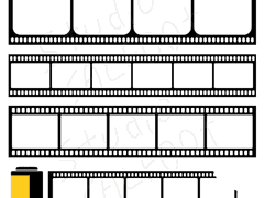 [굿노트스티커] 영화필름 마테 스티커