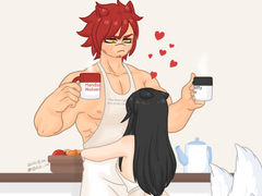 두 사람의 아침 모습