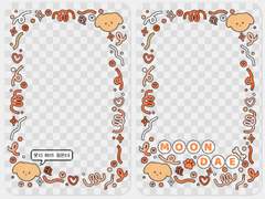 [데못죽] 박문대 투명 포카 프레임 도안 배포