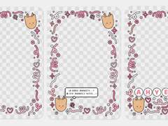 [데못죽] 선아현 투명 포카 프레임 도안 배포