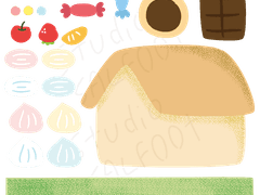 [굿노트스티커] 과자집 스꾸 세트