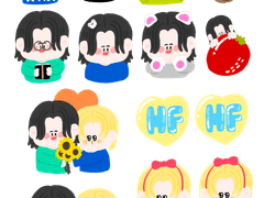 HF 황필 스티커 도안