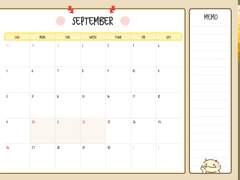 [굿노트] 9월 루파 굿노트 속지/서식🎨