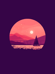 어느 강에 비친 달