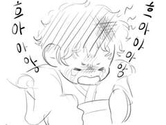 악당한테 맞은 토고로