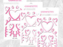 러블리 핑크하트 컨페티