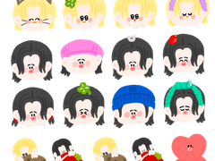 HF 황필 스티커 도안