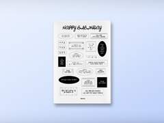 HAPPY BIRTHDAY sticker!