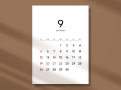 [프린트물] 9~12월 달력