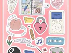 Peachy mood 스티커 도안 유료 발행