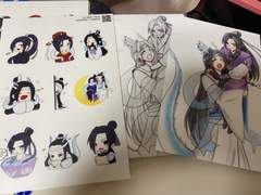 희징 스티커 도안.