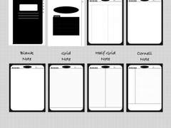 [굿노트 템플릿] 모던한 스타일의 굿노트 패드 set