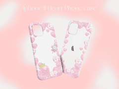 반짝반짝 하트 폰케이스 도안