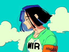 슈퍼 17호가 미래세계에 떨어지며 일어나는 일들