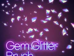 [유료소재]크리스탈 파티클 브러시