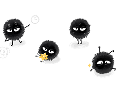 검댕먼지 이와쨩 굿노트 스티커