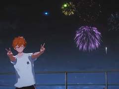 앙스타 온라인 불꽃놀이 대회 카메라 보는 아이돌들