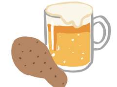 치트의 와인오프너와 매뉴얼의 치킨