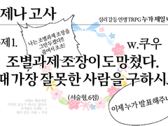 [누가 제일 나빠?] 문제 1. 조별과제 조장이 도망쳤다. 이때 가장 잘못한 사람을 구하시오.