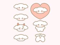 꼬몽이의 다양한 표정 굿노트 스티커 공유