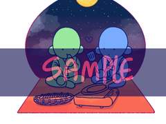 2인 SD 고정틀 움짤 커미션