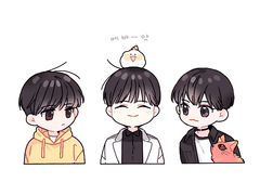 [크오] 흑발 최애즈