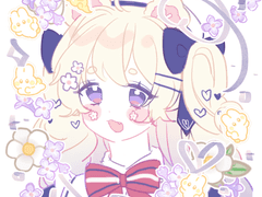 파스텔 두상 낙서 커미션