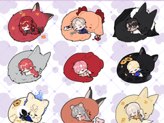 [닫음] 고정틀 커미션 🐱 행복한 동물 김밥 🐶