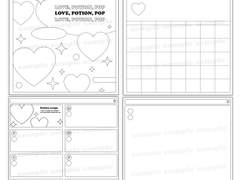 [LOVE, POTION, POP!] 굿노트 플래너/다이어리 양식 공유