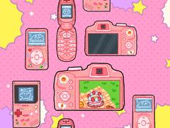 🎀핑크 레트로 데코 브러시 + PNG+ 민트 추가🎀