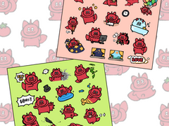 피스 굿노트 스티커