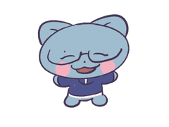 <안경쓴 쭈연냥이 배경화면 _ 도안>