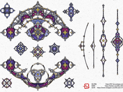 (유료) 밤하늘 프레임과 장식 소스