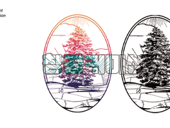 자캐커플 테마 로고 작업물