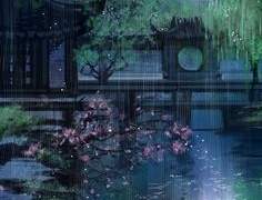 그믐밤 달빛 아래에서