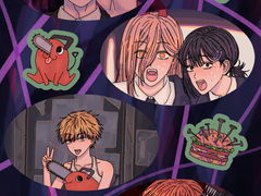 체인소맨 스티커 c타입 유료배포