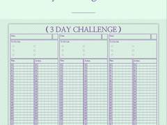 [Goodnote] 3 Day Challenge Planner