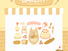 [굿노트] 베이커리 스티커