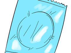 콘돔 포장지 브러쉬