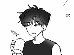 [양황] 황이 머리 자른 만화...