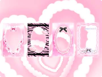 💭투명 프레임 포카 도안💭