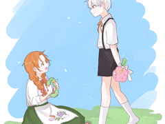 애기들 투샷 붙여놓기