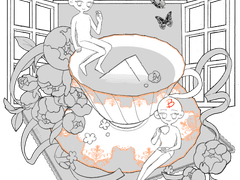 [마감] 찻잔 SD 고정틀 커미션(2차 지인)