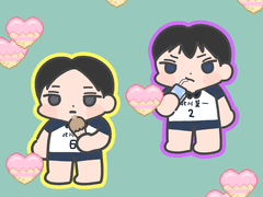 하이큐 쿠니미 카게야마 키링 도안