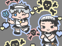 주술회전 고죠 게토 키링 도안