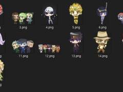 죠죠 아크릴 키링 도안