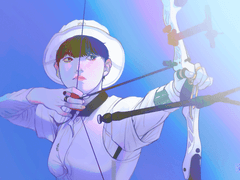 양궁 국가대표 안산 선수님 팬아트 백업