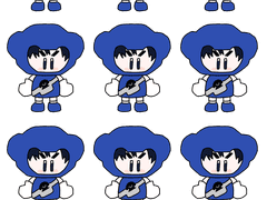 청다오 스티커 도안