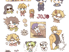죠죠 스티커 도안 유료 배포