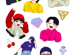 오프린트미 DIY 스티커 도안